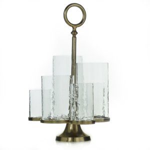 Glass Ethereal Pillar Candleholder