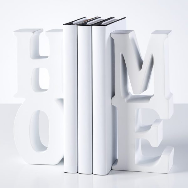 White Home Bookends