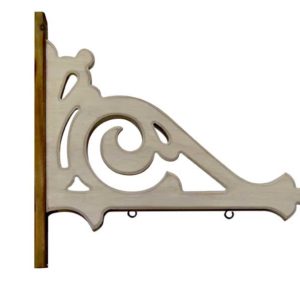 white architectural wood arrow holder