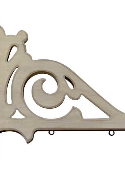 white architectural wood arrow holder