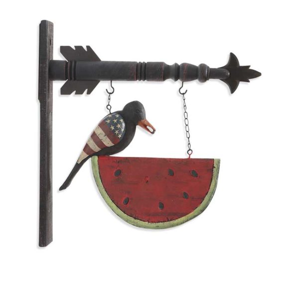 Americana Crow on Watermelon Arrow Replacement Sign