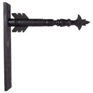 black wooden arrow for interchangeable signs
