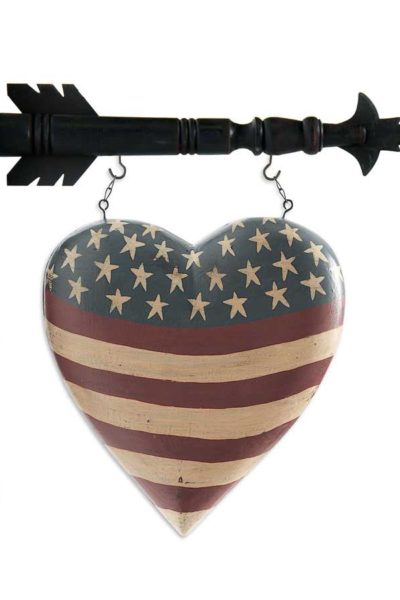 Americana Patriot Heart Arrow Replacement Sign