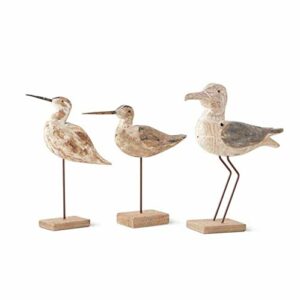 Driftwood Sea Birds with Rusty Metal Legs