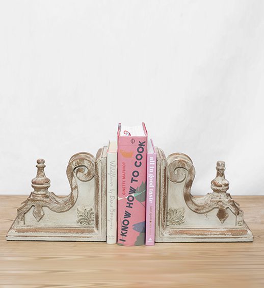 distressed corbel bookends