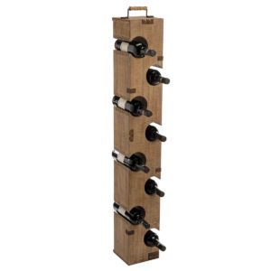 Reclaimed Wood Tall Fion Wine Tower