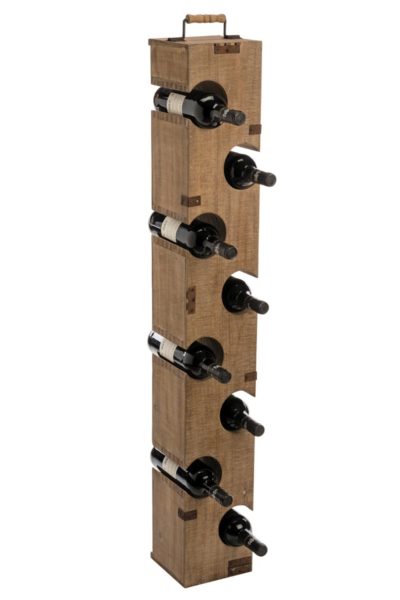 Reclaimed Wood Tall Fion Wine Tower