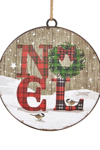 noel wreath christmas ornament