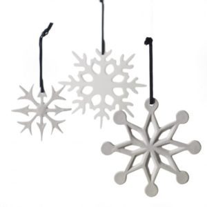 eric + eloise snowland ornaments snowflakes