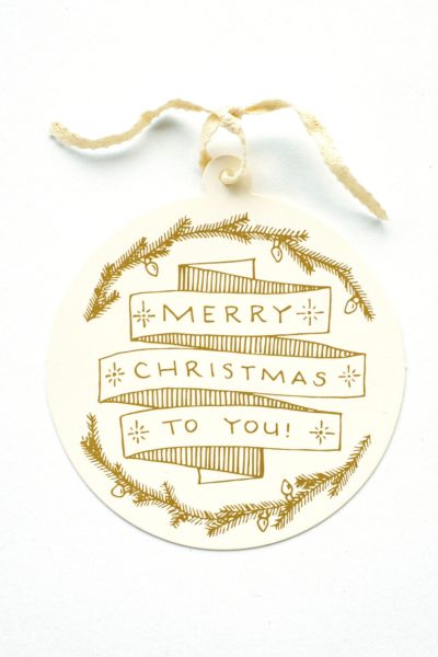 Merry Christmas To You Gift Tag