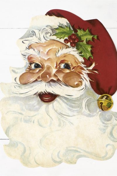 Die Cut Santa Paper Placemat