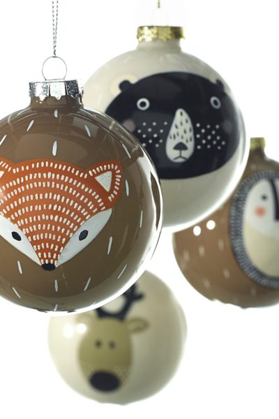 round glass penguin ornament wild animal ornament