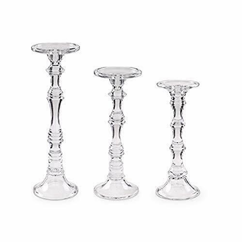 glass candleholders, 3 sizes available