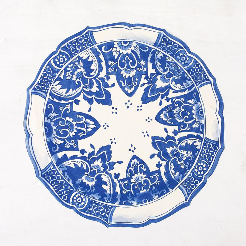 china blue placemat