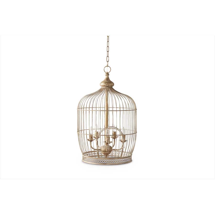 Metal Birdcage Chandelier | The Gilded Thistle