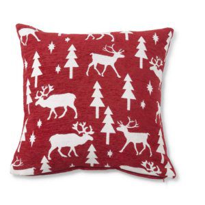 Red and White Reindeer Pillows
