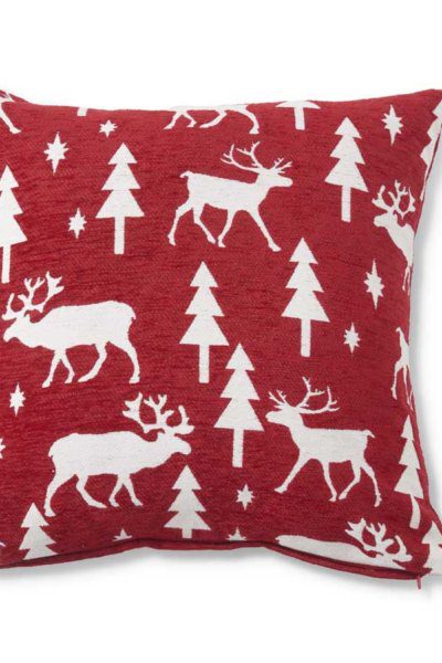 Red and White Reindeer Pillows