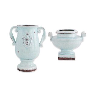 Blue Ceramic Decorative Urns