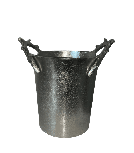 Stunning Antler Decorative Silver Ice Bucket & Wine Chiller