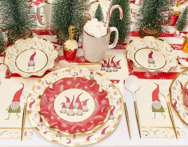 Jolly Gnomes Disposable Tableware