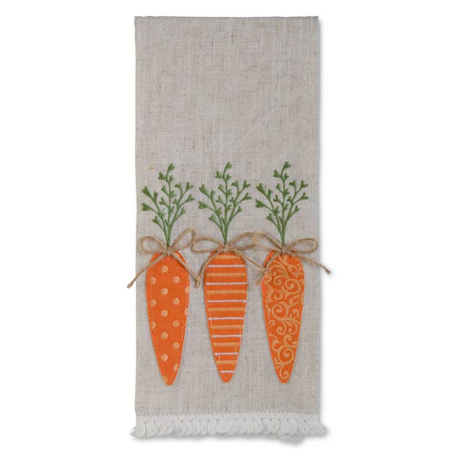 Easter Towel with 3 Carrots