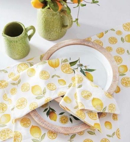 Lemon Table Linen Collection