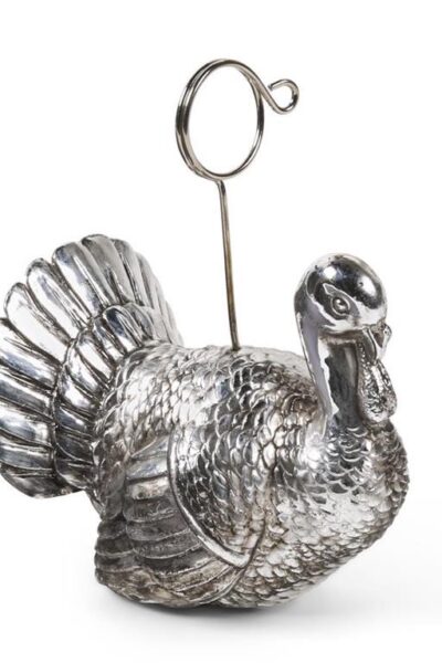 resin turkey card holder