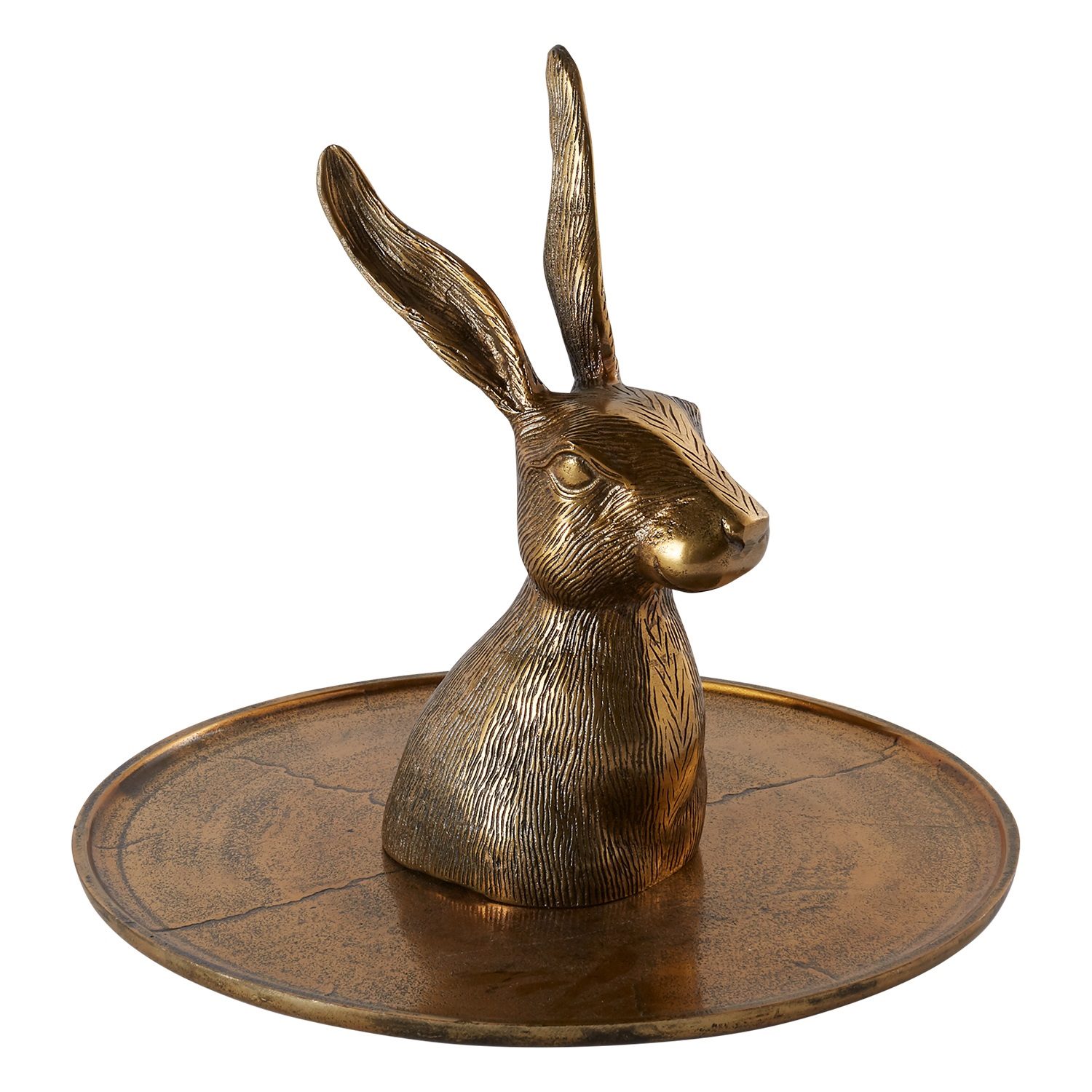 Eric + Eloise Halcyon Hare Platter in Gold