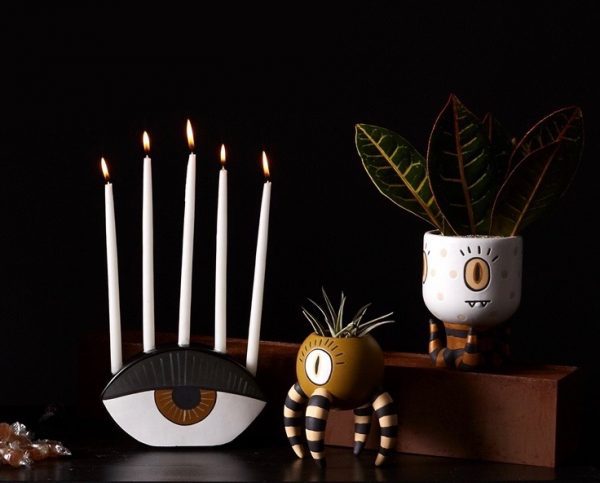 s03 accent decor halloween treat gift ceramic pots planters candle holders gift 1