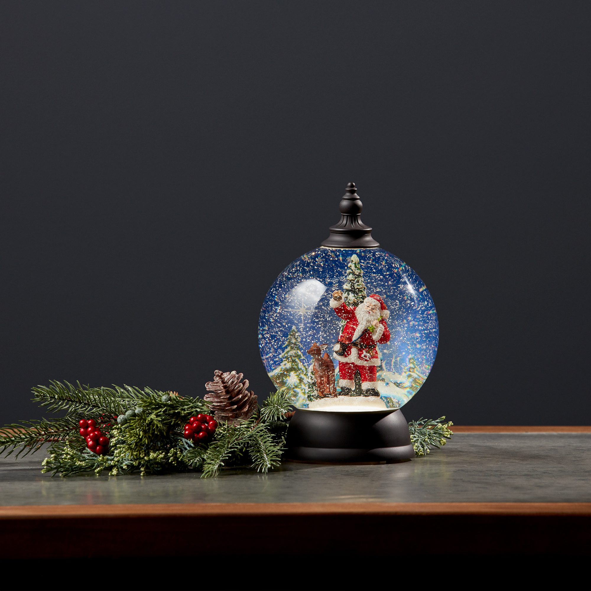 Christmas Snow Globe With Santa
