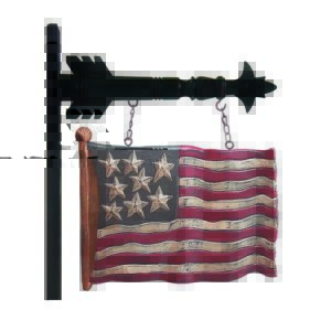 8 Star USA Waving Flag Arrow Replacement Sign