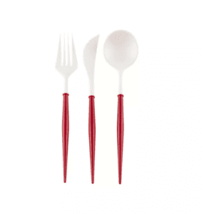 Red Bella Disposable Cutlery Set of 24