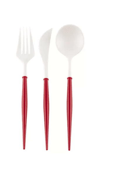 Red Bella Disposable Cutlery Set of 24