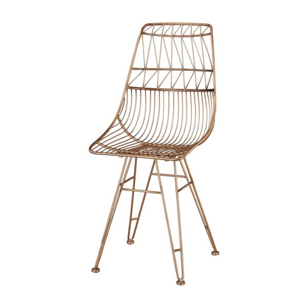 Rose Gold Metal Jette Chair