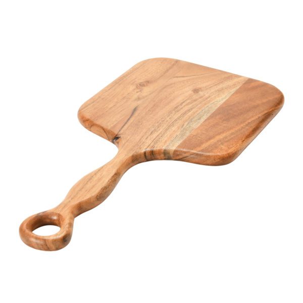 acacia wood charcuterie board with handle