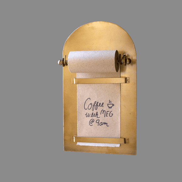 12.5" gold magnetic note roll