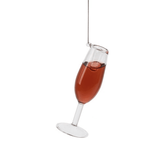 Bont liefde Dronken worden Prosec Ho Ho Ho Wine Glass Ornament | New Christmas
