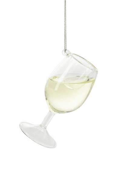 Cheer Donnay Wine Glass Ornament