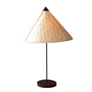 Table Lamp with Rattan Shade