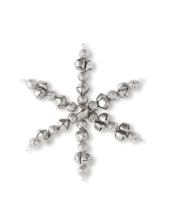 8 inch bell snowflake iron ornament