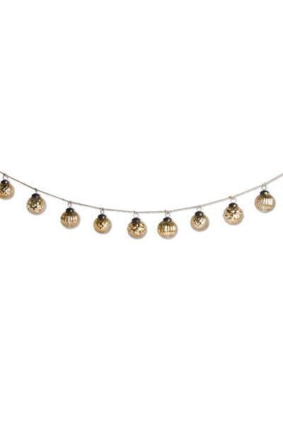 gold mercury Round garland