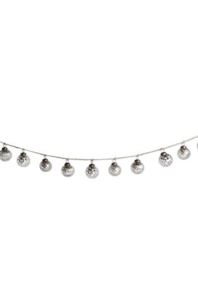 silver mercury Round garland