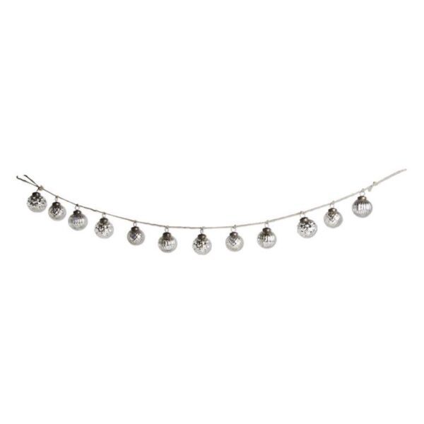 silver mercury Round garland