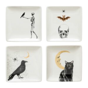 stoneware plate with halloween images