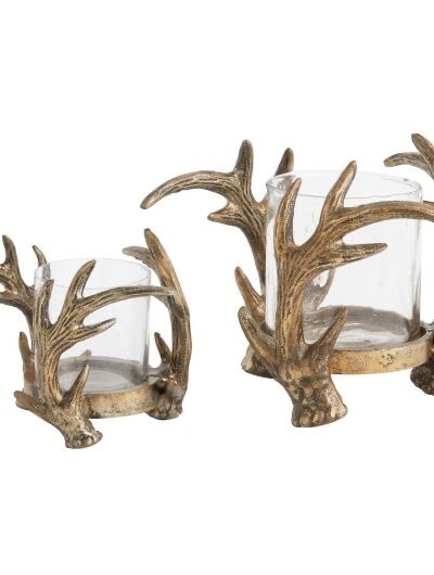 antler candleholder