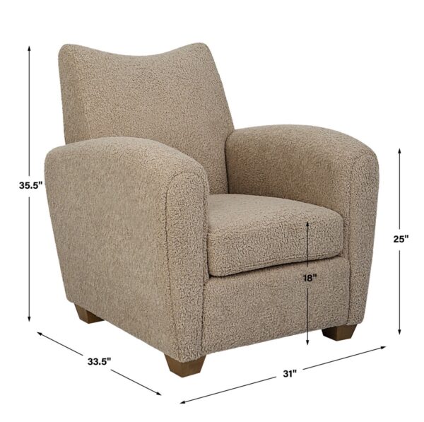 TEDDY ACCENT CHAIR, LATTE