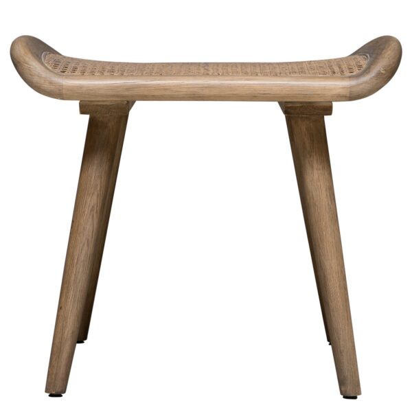 Uttermost Wood and Cane Small Arne Bench