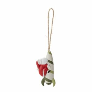 ROCKET SANTA ORNAMENT