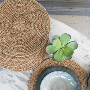 Round Seagrass Placemats, Set of 6