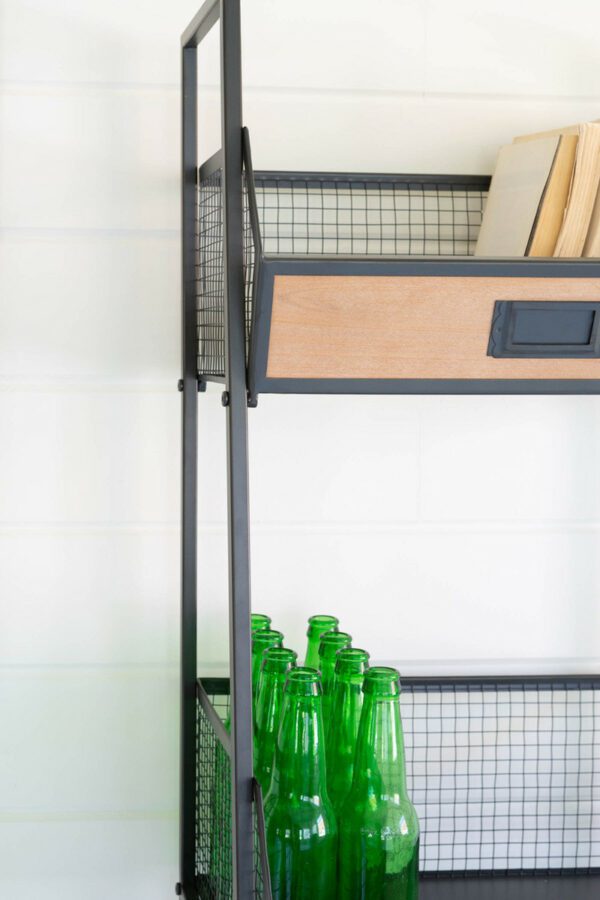 Metal Storage Stand with Label Holders